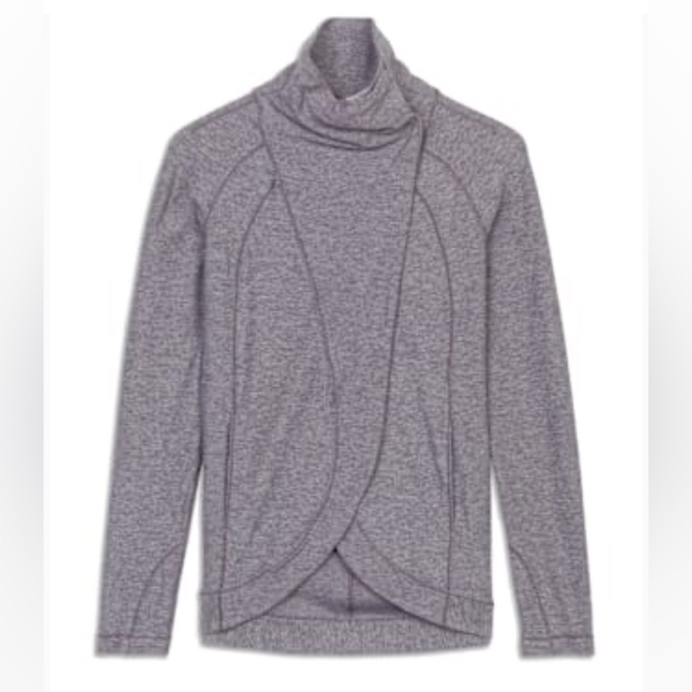 Lululemon RULU Rally wrap heatherd purple jacket size 4 like new